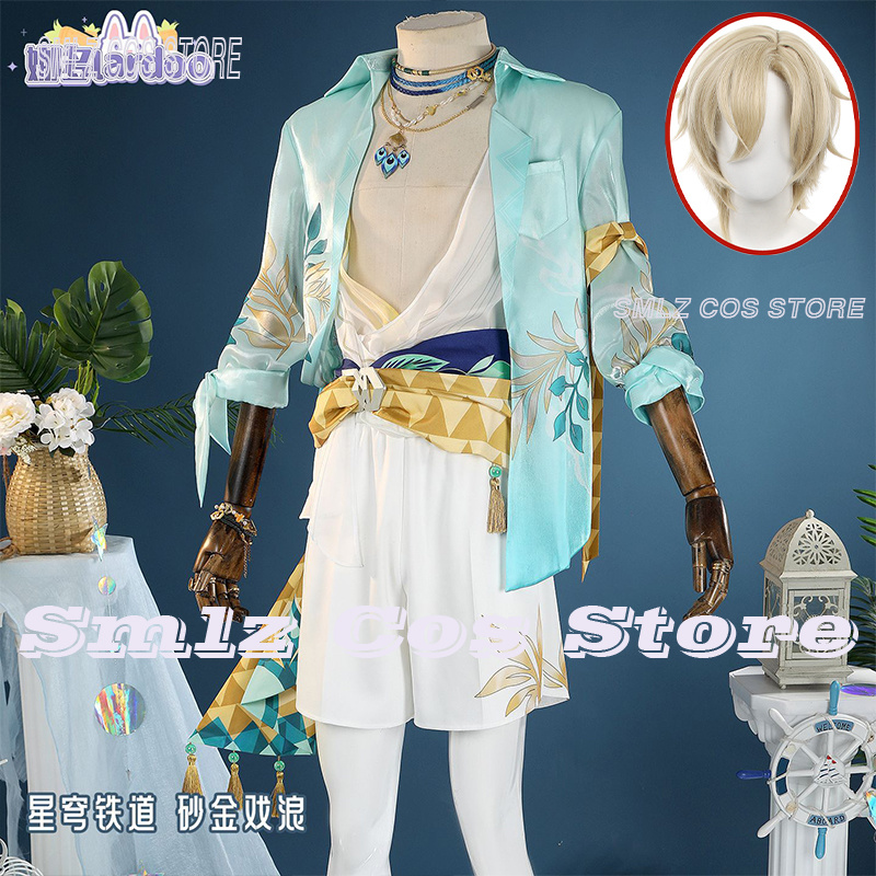 Party Games Summer - Game Aventurine Cosplay Costume Honkai:Star Rail