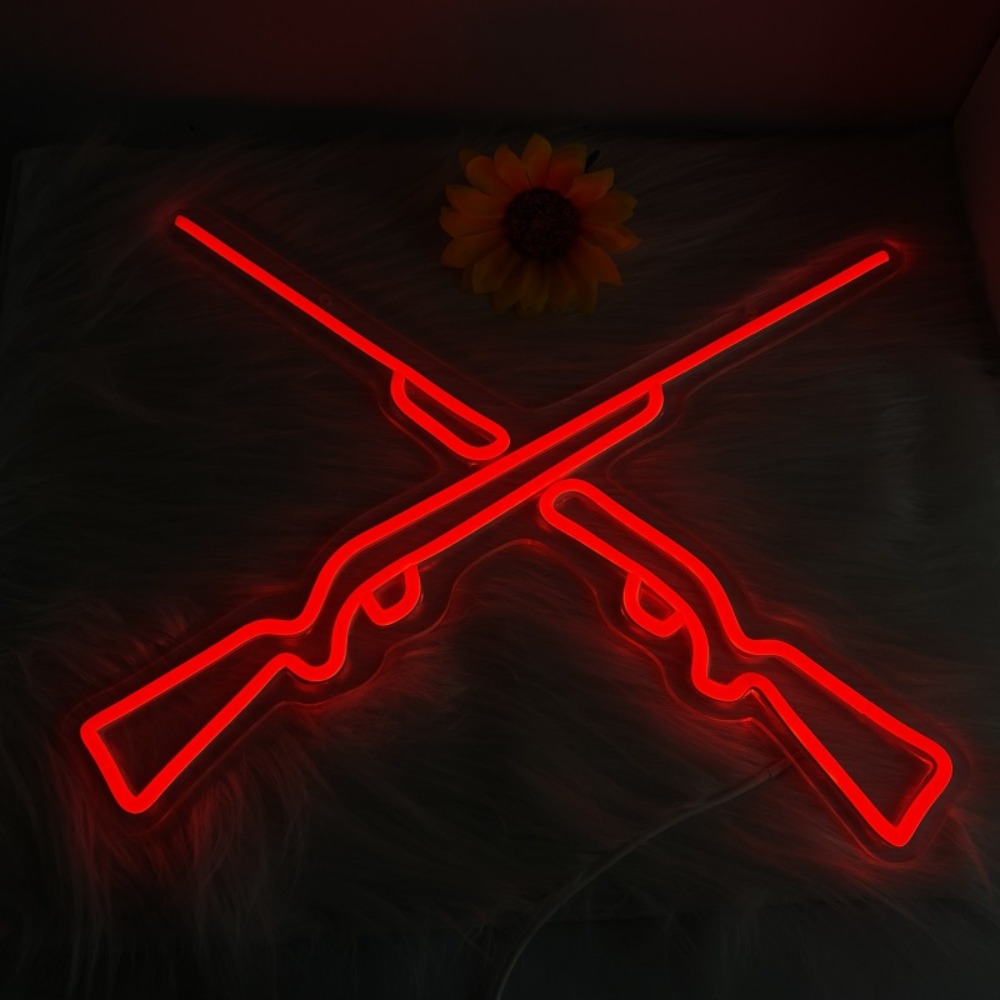 Party Games Shop - Double Guns Neon Lights, Wall/Window Neon