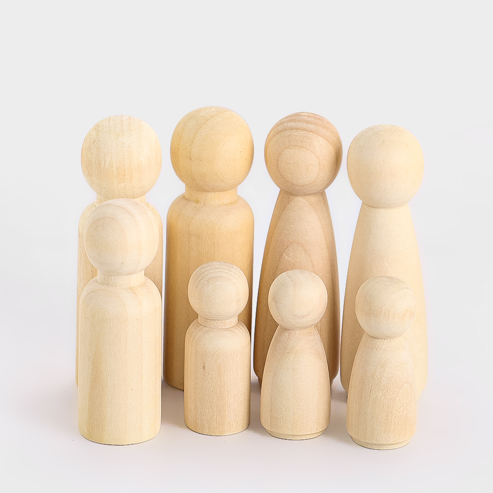 2PCS Wooden Puppet Solidwood C - Party Games Simple 评论和价格