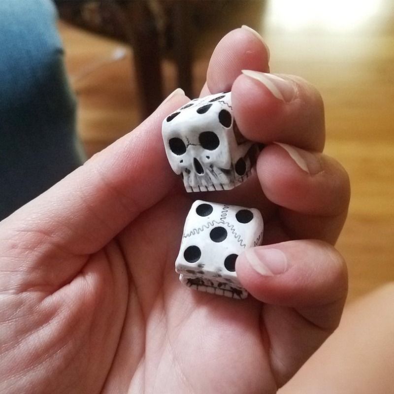 5/10pcs Skeleton Dice Magic Sc - Party Games No Props 评论和价格