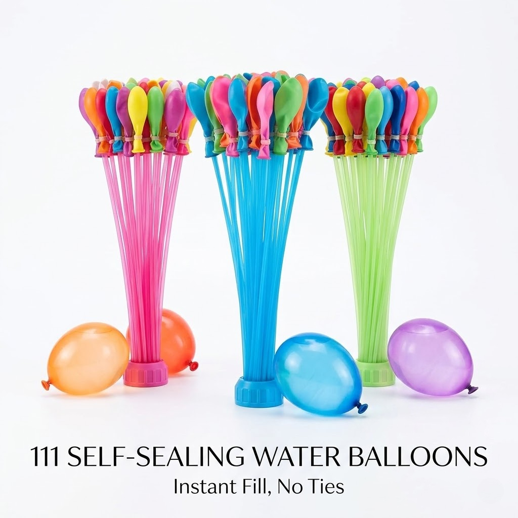 111Pcs Quick Fill Water Balloo - Quick Games Party 评论和价格
