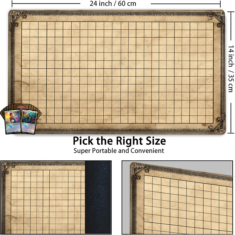 Vintage Grid Tabletop Game Mat - Party Games Simple 评论和价格