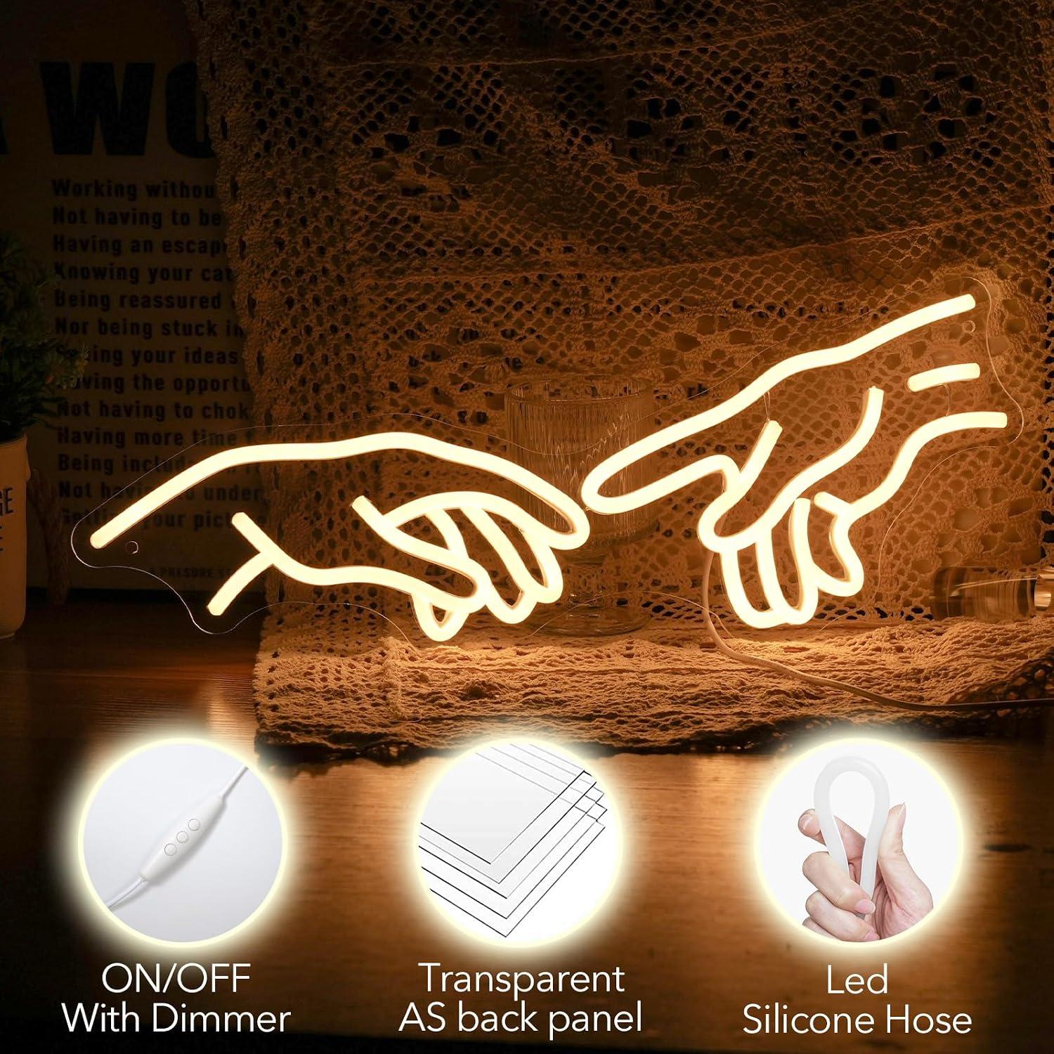 Hands Of God Gesture Neon Sign - Party Games Shop 评论和价格