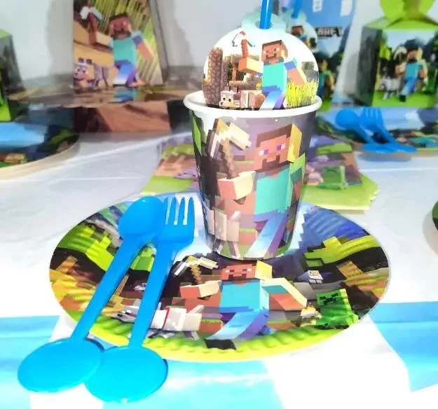 Hot Minecrafte Party Decoratio - Party Games Minecraft 评论和价格