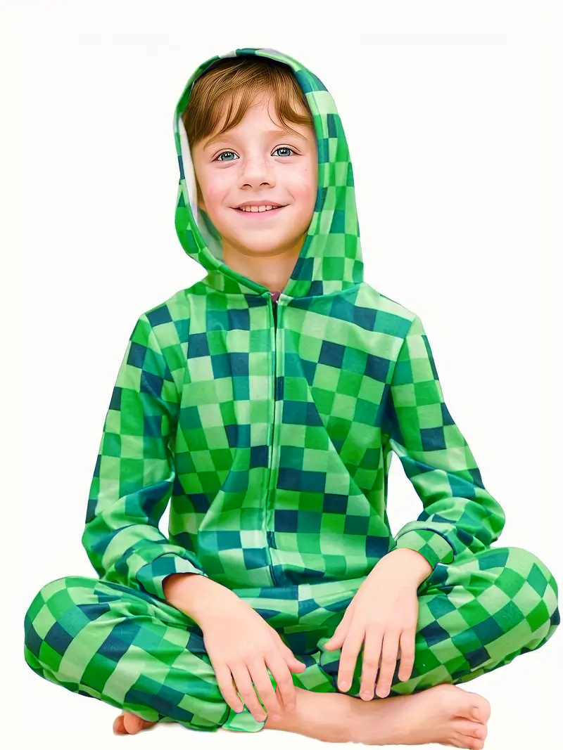 Creeper costume Carnival Boys' - Party Games Minecraft 评论和价格