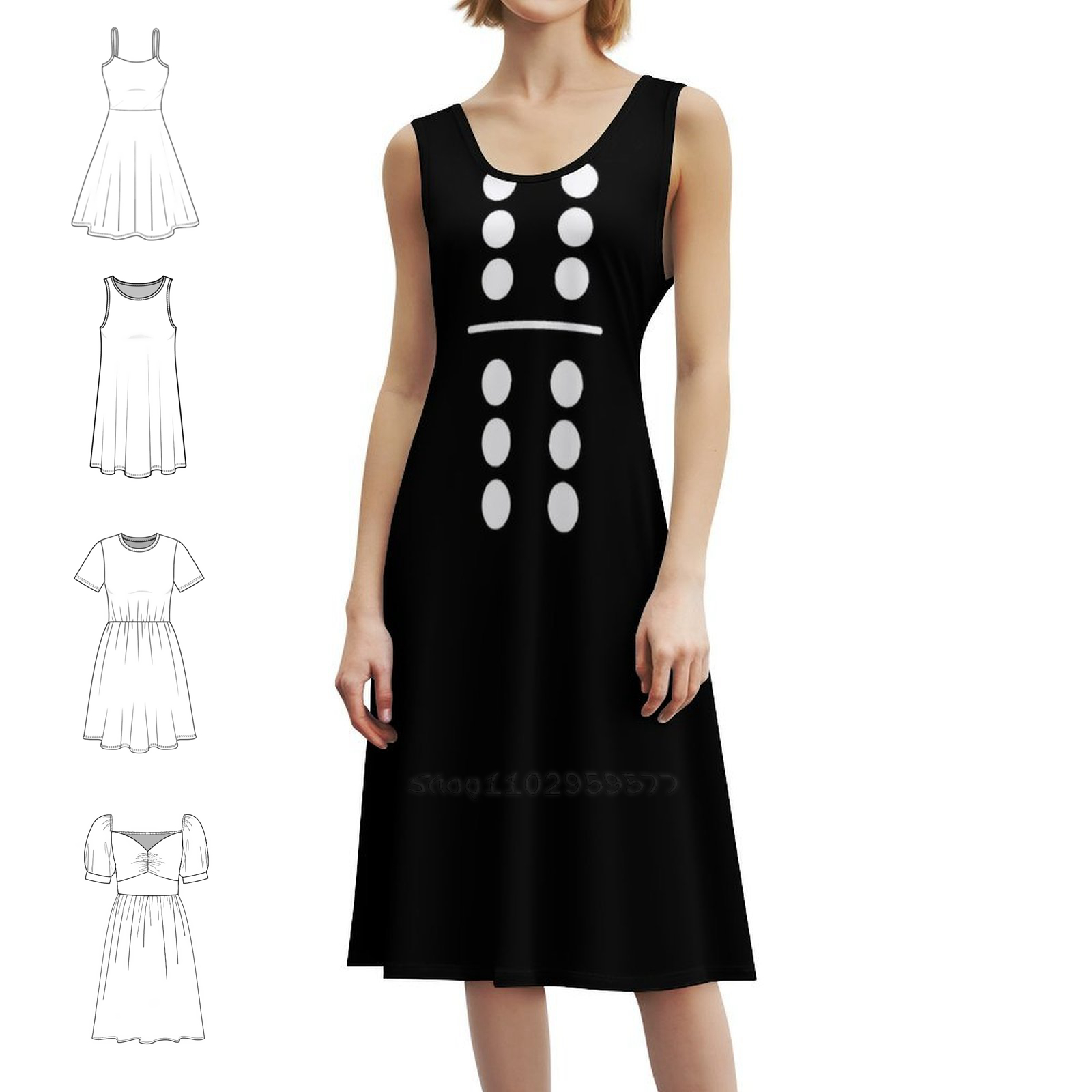 Domino Costume 6-6 Double Six  - Party Games Simple 评论和价格