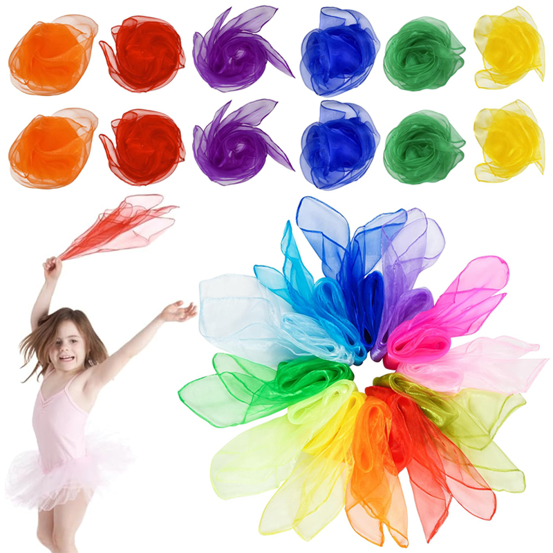 Six Color Silk Scarf Party Fav - Party Games No Props 评论和价格