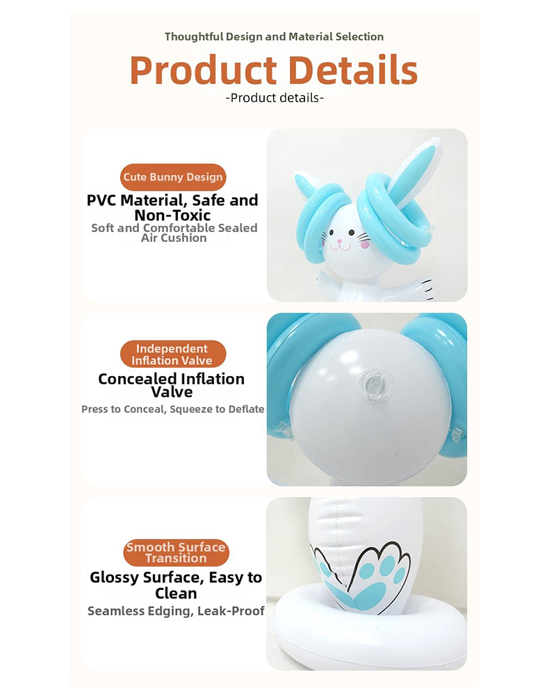 Easter Inflatable Bunny Ring T - Party Games Kids Indoor 评论和价格