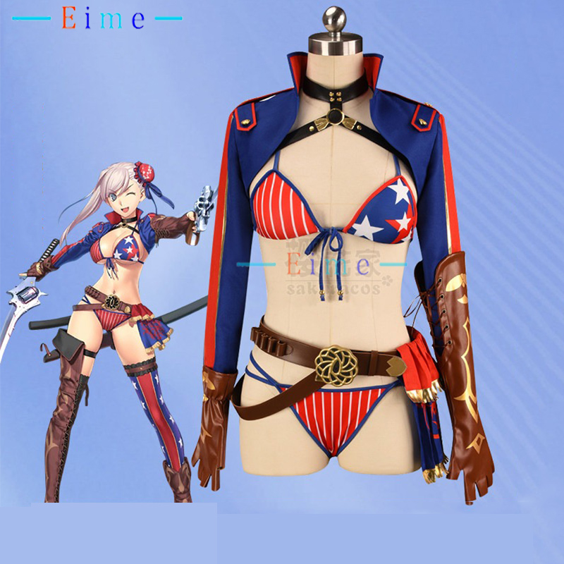 FGO Saber Cosplay Costume Miya - Party Games Summer 评论和价格