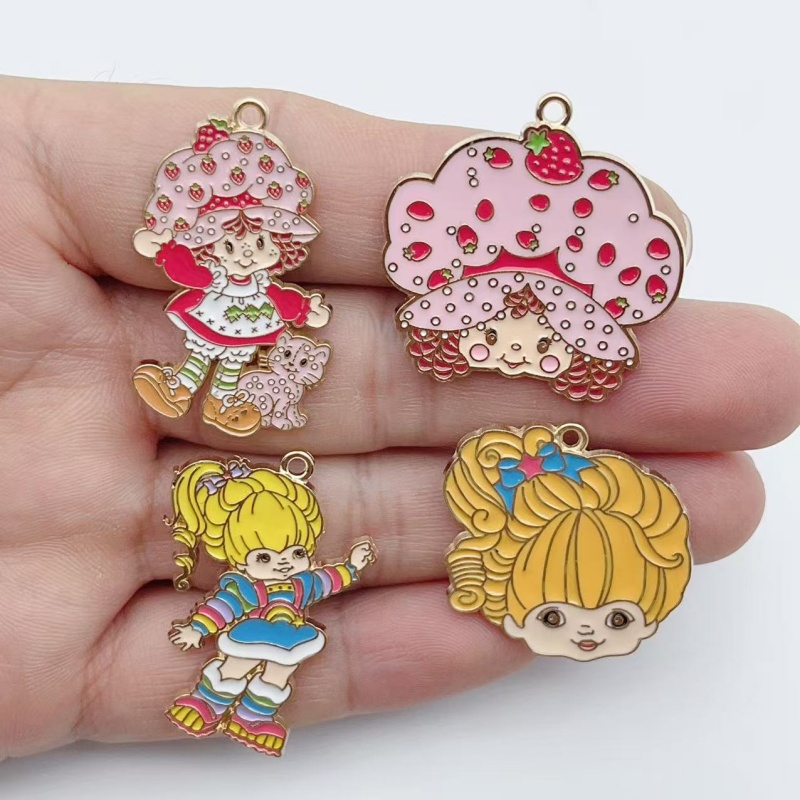 10pcs Cute Little Girl Enamel  - Party Games Girls 评论和价格