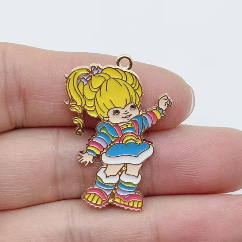 10pcs Cute Little Girl Enamel  - Party Games Girls 评论和价格