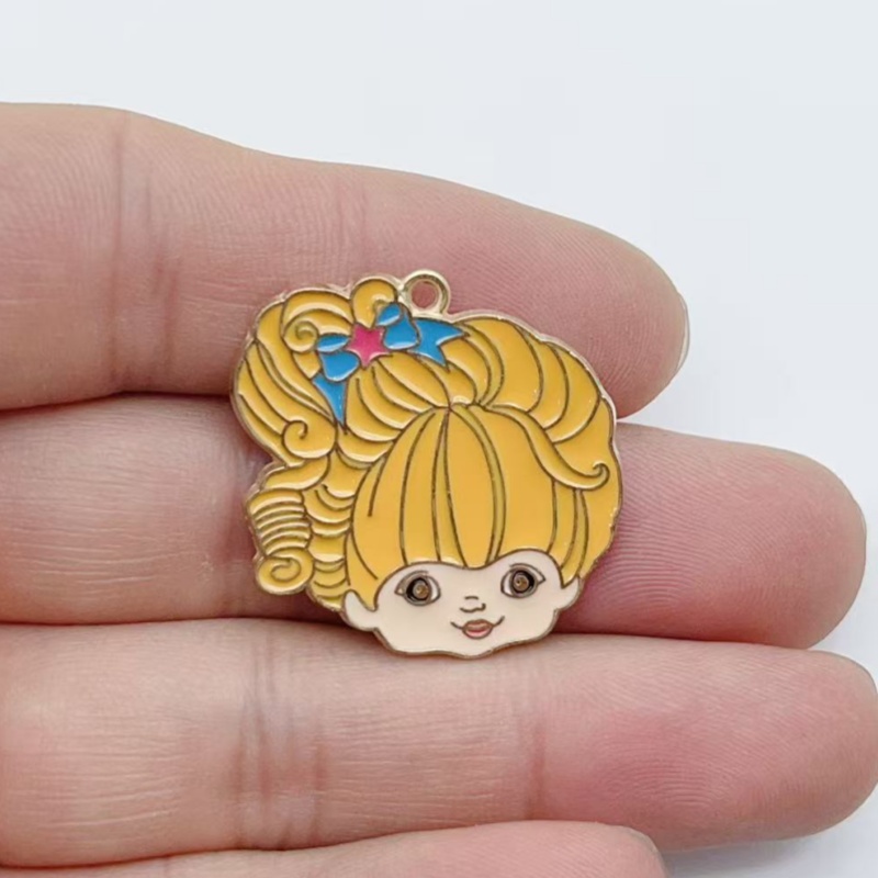 10pcs Cute Little Girl Enamel  - Party Games Girls 评论和价格
