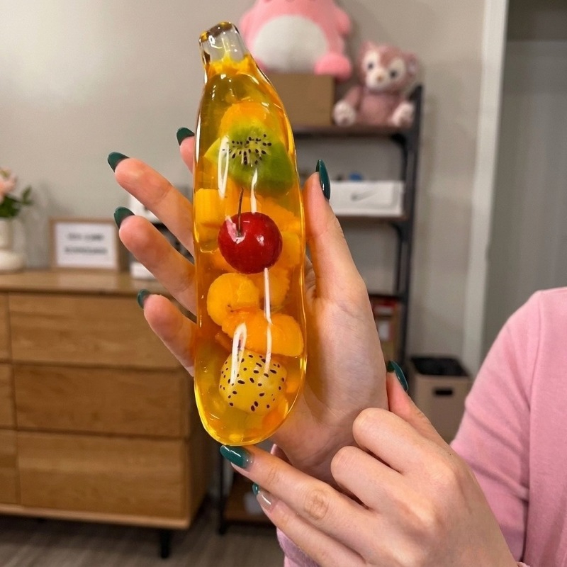 Fruit Banana Jelly Squishy Toy - Party Games Crazy 评论和价格