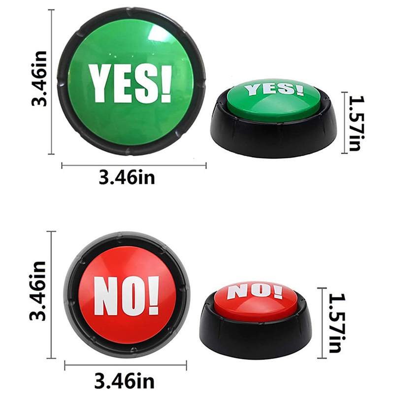 2Pcs Yes No Buzzer Buttons wit - Quick Games Party 评论和价格